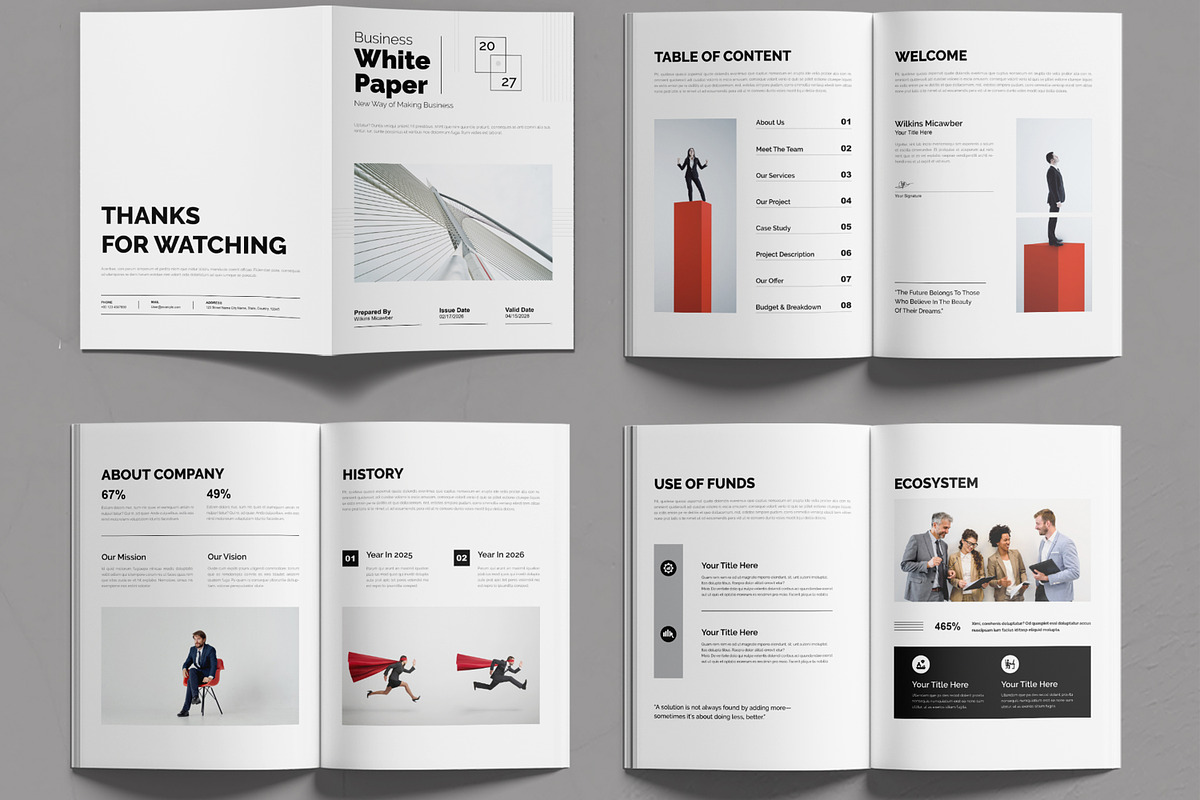 White Paper Design Layout, a Print Template by MightyDesign (Photo 2 of 6)
