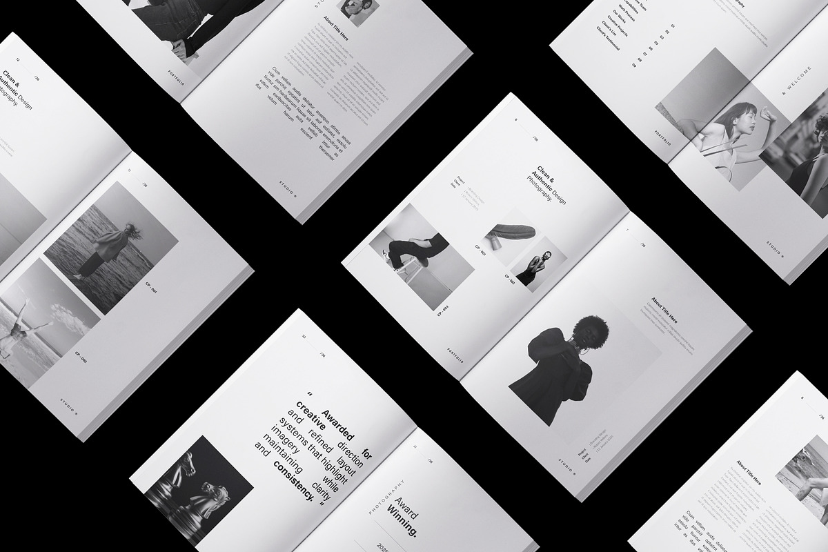 Photography Portfolio Template, a Brochure Template by TemplateFolio-Shop (Photo 2 of 17)