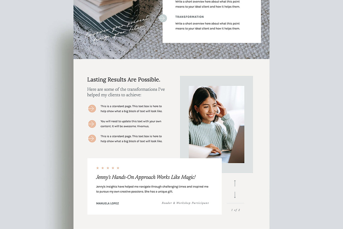 Jenny - Author Website Template, a WordPress Template by K Design Co. Shop (Photo 4 of 6)