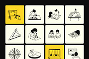 Math Doodles, an Outline Icon by Vectors Market (Thumbnail 8 of 9)