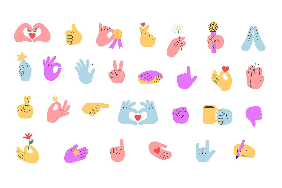 Social Emotions & Gestures, an Object Illustration by yarynabo (Photo 3 of 12)