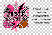 Tackle Breast Cancer Football Png, a Graphic by Clipart Bloom (Thumbnail 2 of 2)