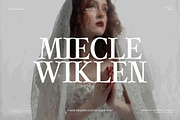 Miecle Wiklen - Elegant Serif Font, a Serif Font by Graphicxell (Thumbnail 1 of 8)