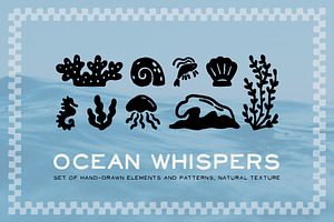 OCEAN WHISPERS | Graphic collection, an Illustration by katieromanoff_art