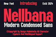 Nellbana - Modern Condensed Sans, a Sans Serif Font by MaikoHatta (Thumbnail 1 of 9)