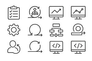 Vector illustration of various, a Technology Illustration by ZinetroN