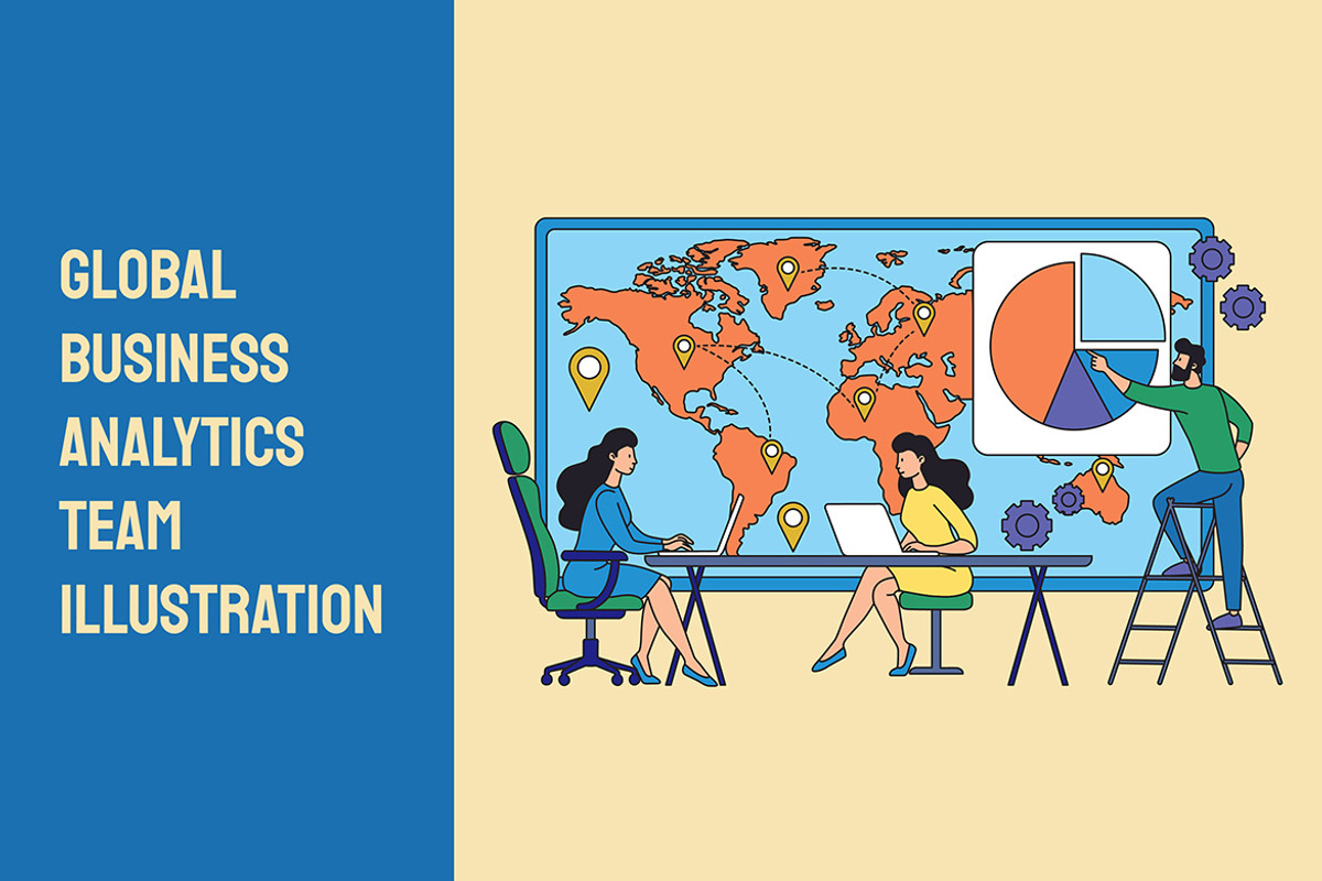 Global Business Analytics Team, a Person Illustration by Partikusi Design (Photo 1 of 3)