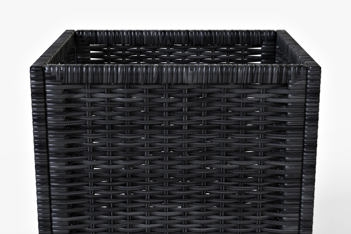 Rattan Basket Branas Black, an Object 3D Model by Markelos (Photo 3 of 10)