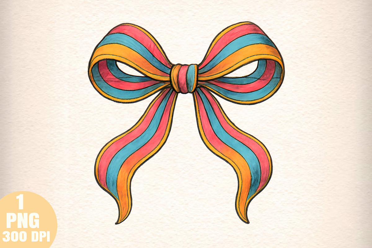 Coquette Christmas Bow Brushstroke, an Illustration by Daily.Designs (Photo 1 of 5)