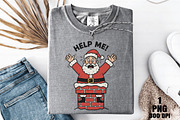 Funny Santa Stuck in Chimney Christm, an Illustration by Daily.Designs (Thumbnail 9 of 10)