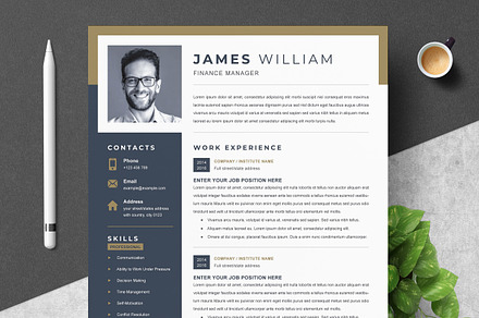 Professional Word Resume Template, a Resume Template by ResumeInventor