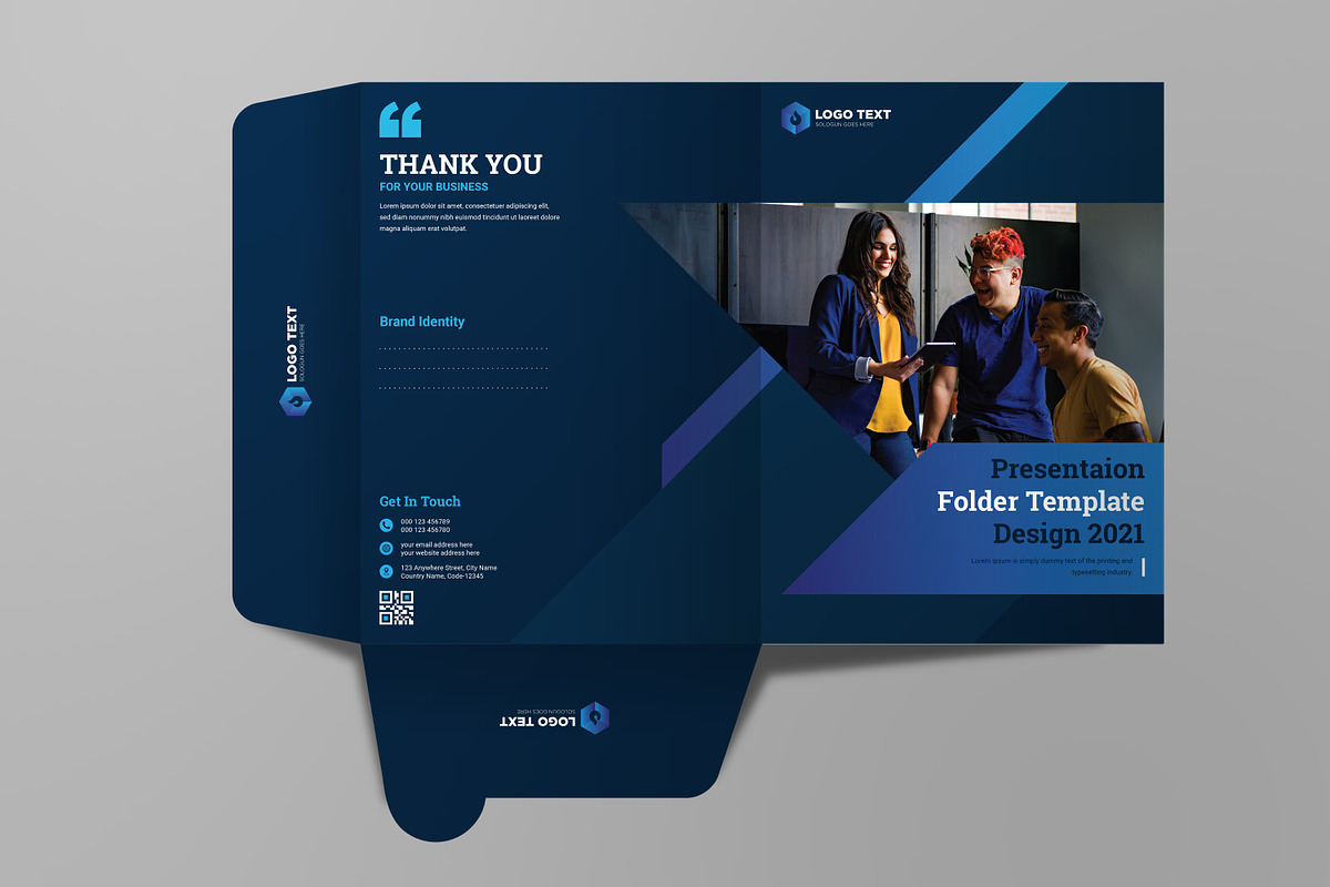 Presentation Folder Template Design, a Poster Template by zahidhossainalif (Photo 5 of 6)