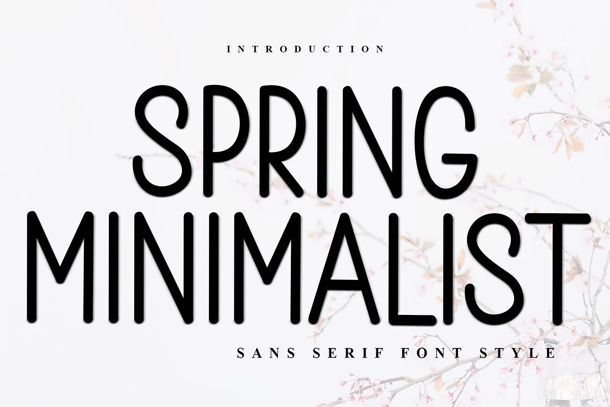 Spring Minimalist, a Sans Serif Font by InermediaSTUDIO (Photo 1 of 8)