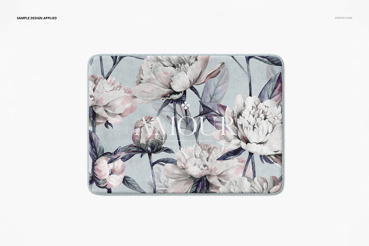 Plush Bath Rug Mockup Set, a Product Mockup by Creatsy (Photo 4 of 8)