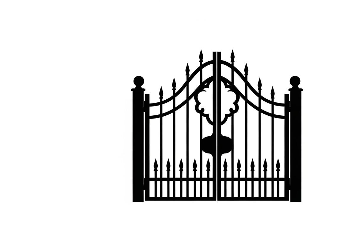 Ornate Iron Gate SVG Bundle, an Illustration by Designs_River (Photo 5 of 31)