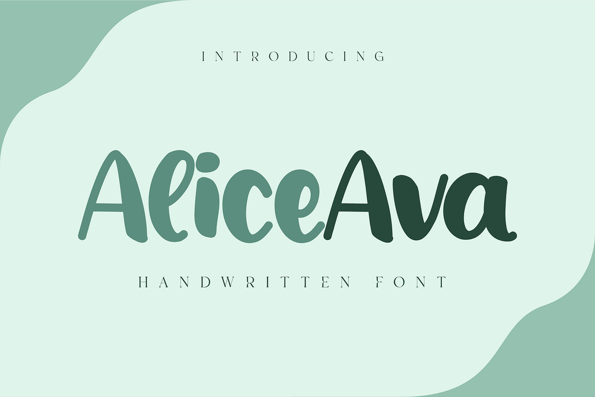 Alice Ava Handdrawn, a Handwritten Font by Gumrega Studio (Photo 1 of 7)