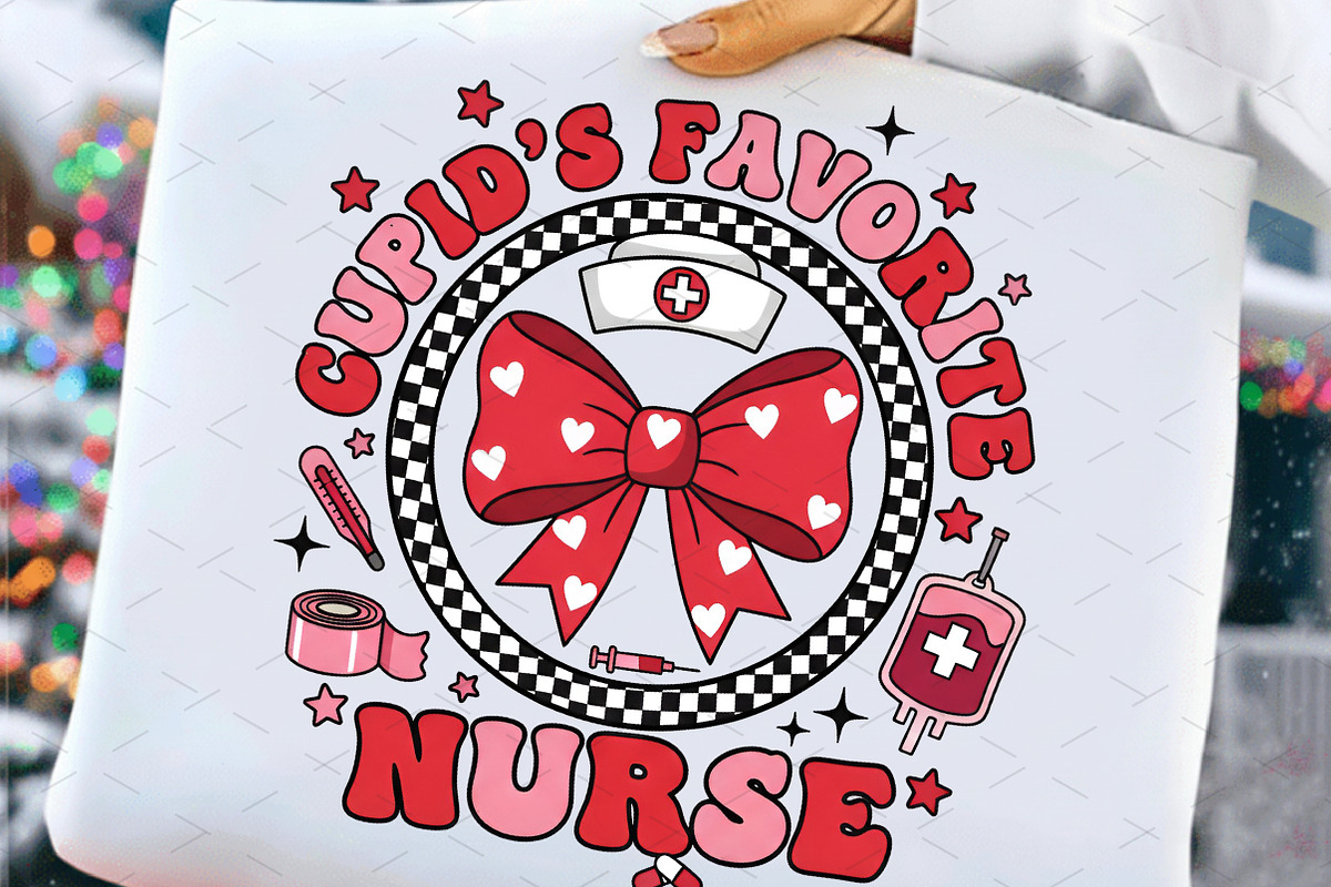 Cupid's Favorite Nurse Png,Valentine, an Illustration by Libby Wishes (Photo 3 of 8)