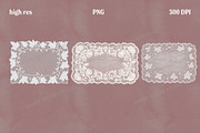 Vintage Fabric Doilies Bundle PNG, an Object Graphic by Marie T (Thumbnail 16 of 24)