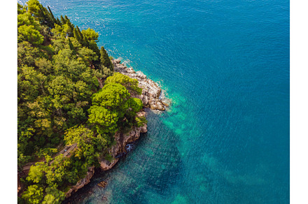 Aerial view of sea waves and, an Architecture Photo by Elizaveta Galitskaya