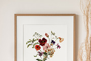 Field Flowers Watercolour Clipart, a Decorative Illustration by whiteheartdesign (Thumbnail 4 of 20)