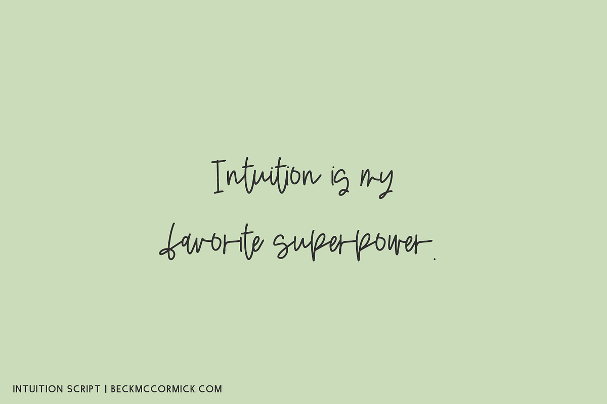 Intuition Script, a Handwritten Font by Beck McCormick (Photo 5 of 10)