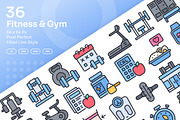 Fitness & Gym Icons - Filled Line, an Icon by Kmg Design (Thumbnail 1 of 3)
