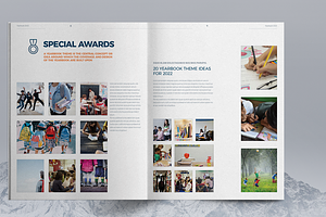 School Yearbook Template Brochure