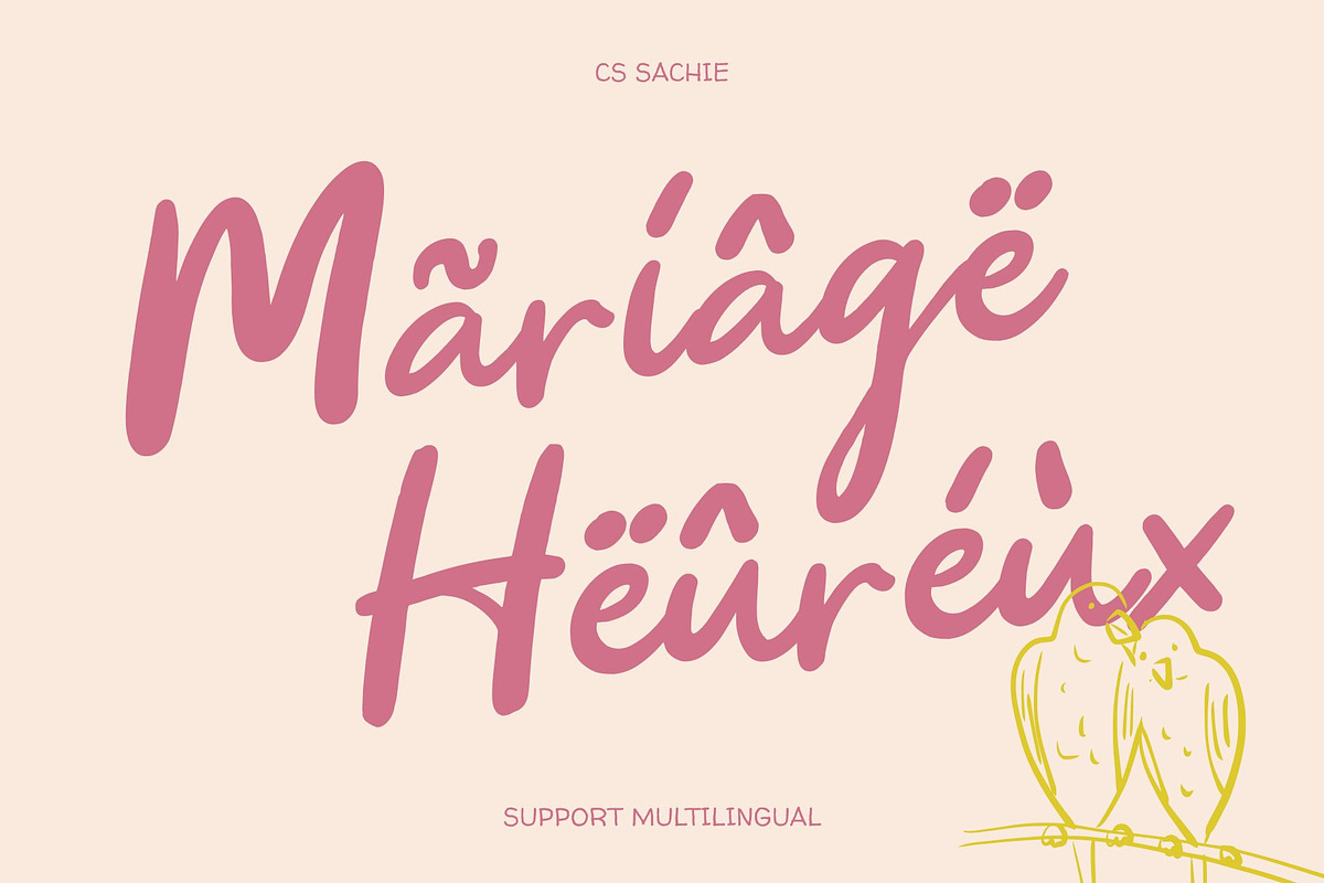 CS Sachie – Handwritten Script, a Script Font by Craft Supply Co. (Photo 7 of 8)