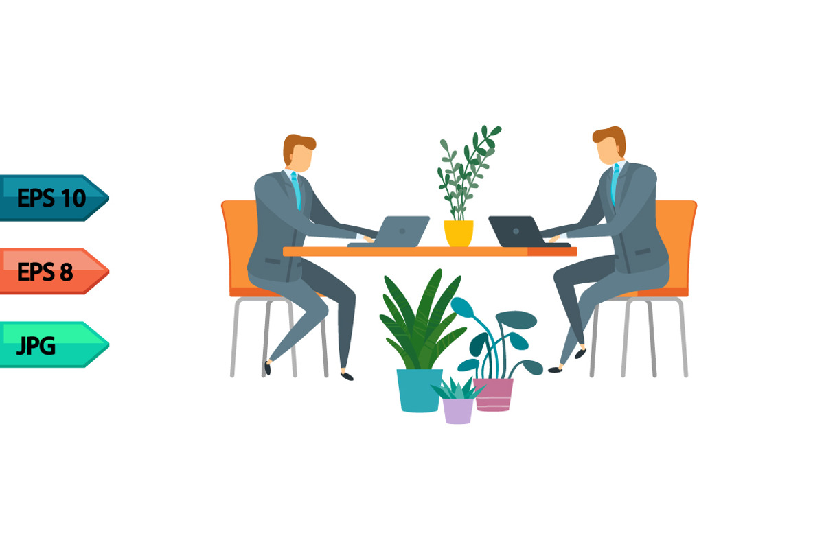 Vector business character poses set, an Object Graphic by julia_musdotter (Photo 5 of 15)