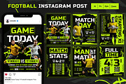 Green Neon | Football Instagram Post, a Social Media Template by Jiwstudio (Thumbnail 1 of 3)
