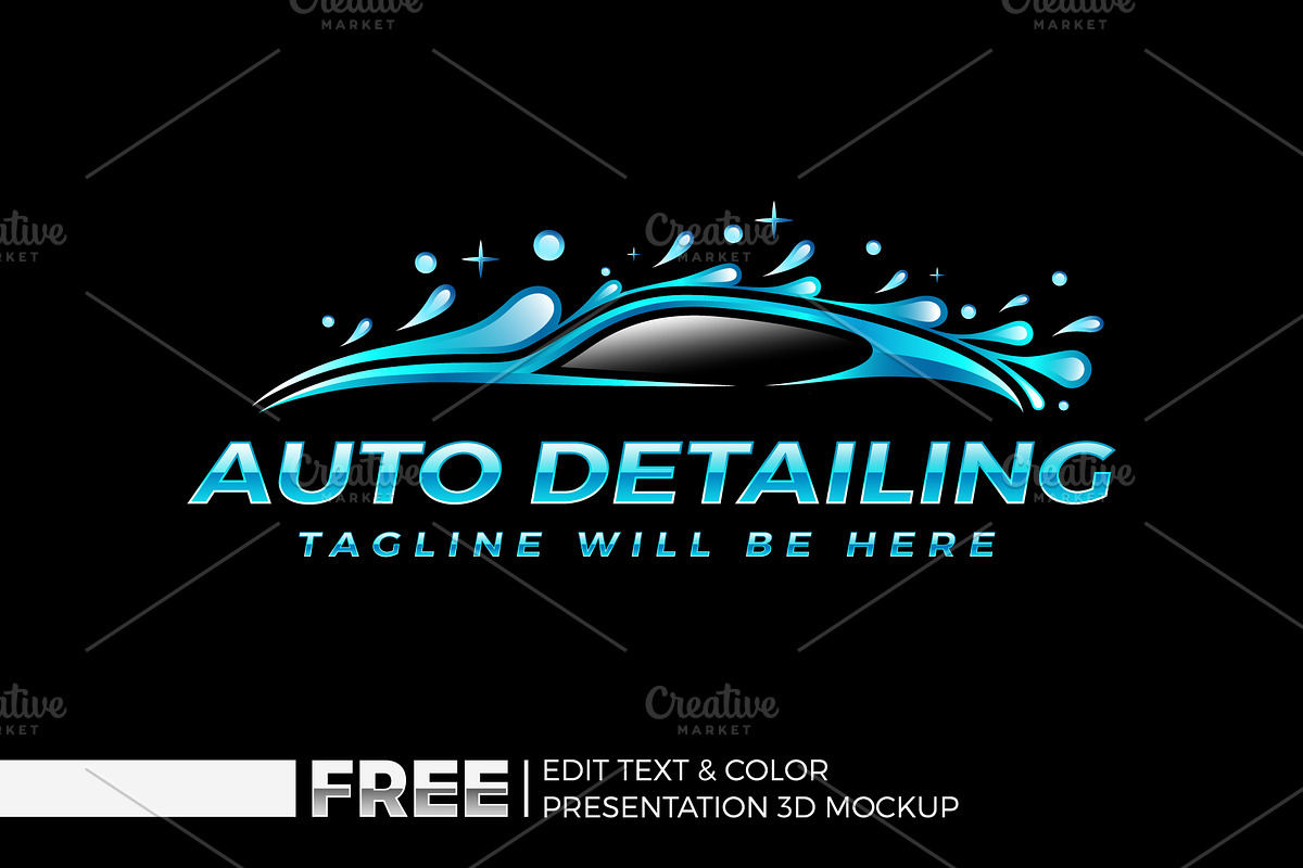 Car Wash Logo, Car Detailing Logo, a Branding & Logo Template by Nahid Hasan Nilim (Photo 1 of 7)