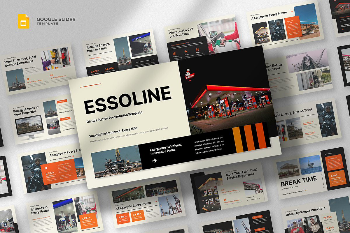 Oil & Gas Google Slides Template, a Presentation Template by fluffstudio (Photo 1 of 4)