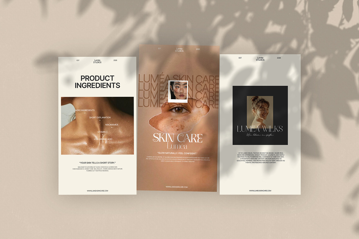 LUMEA | Beauty & Skin Care Template, a Social Media Template by Creatiya Type (Photo 7 of 13)