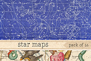 Astronomical Maps Digital Paper, a Pattern Graphic by ZephyrDigital (Thumbnail 2 of 2)