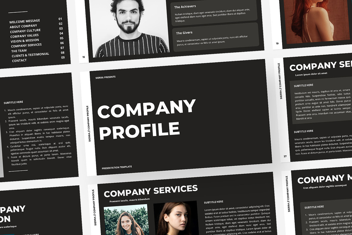 Company Profile Keynote Template, a Presentation Template by Gaize (Photo 1 of 10)