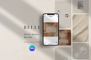 BELLE Instagram Templates Canva