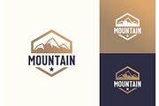 Mountain Landscape Hexagon Logo, a Branding & Logo Template by ika trisiana (Thumbnail 1 of 2)