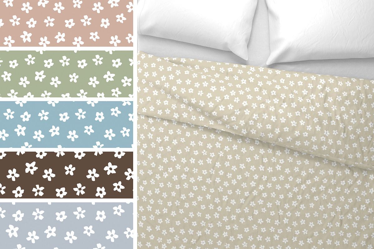 Ditsy florals hand drawn collection, a Pattern Graphic by Naty Art (Photo 5 of 9)