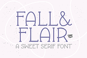 FALL & FLAIR Farmhouse Serif Font, a Serif Font by Blush Font Co. (Thumbnail 1 of 6)