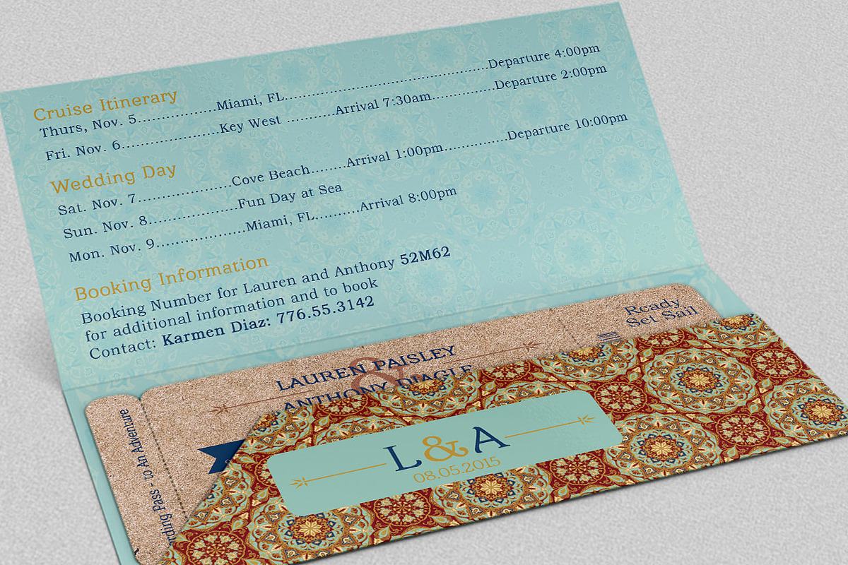 Adventure Boarding Pass Invitation, an Invitation Template by Godserv Designs (Photo 2 of 6)