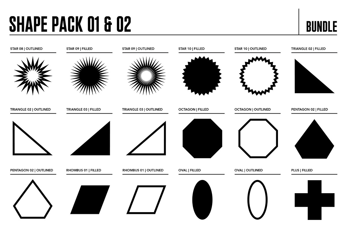 81 Shapes Brush Bundle for Procreate, a Brush Add-On by Quiver Supply Co. (Photo 10 of 13)