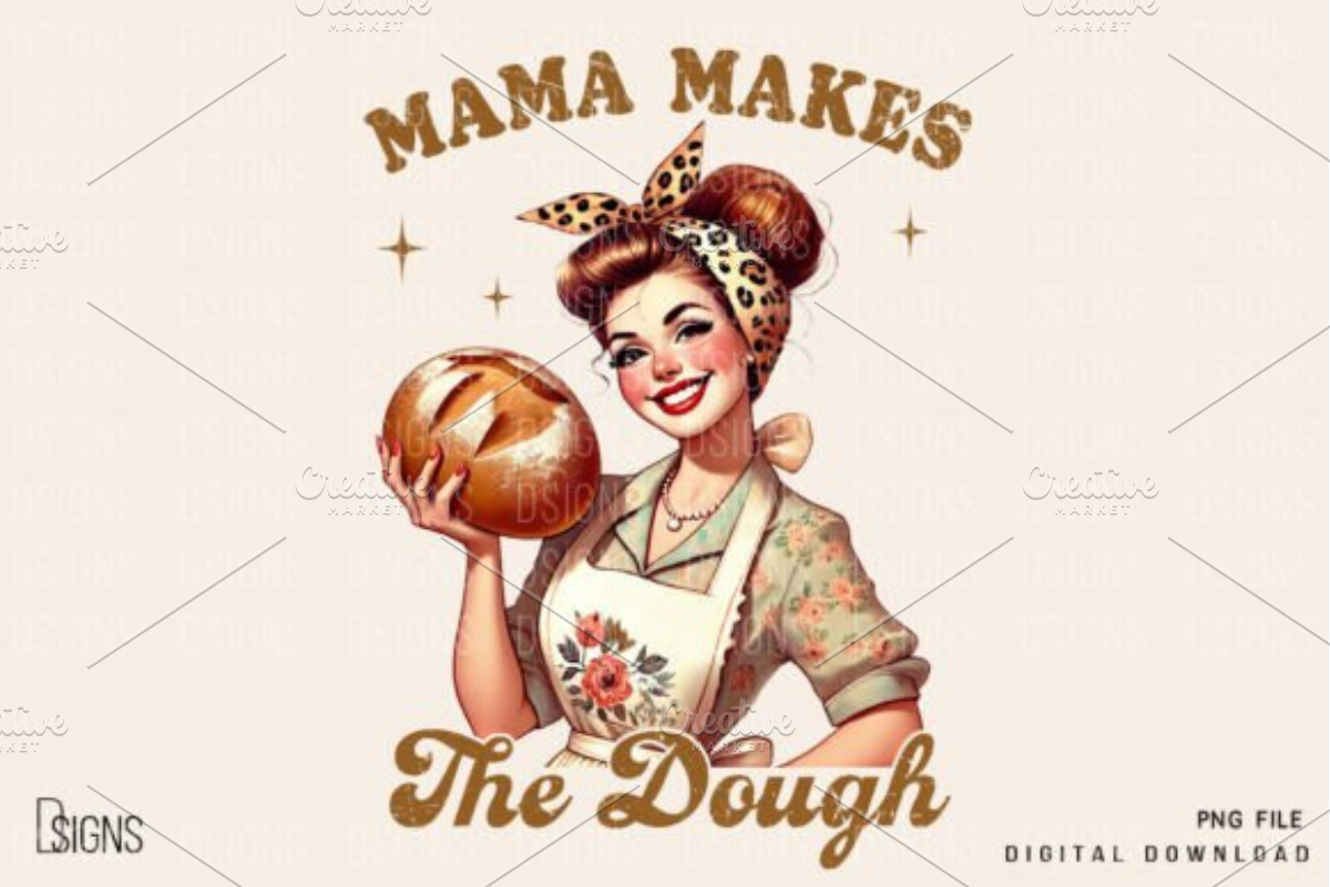 Vintage Mothers Day Funny Mama Bundl, a Product Mockup by Design Station (Photo 8 of 10)