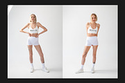 Shorts and Tank-Top Mock-Up Set, a Bottom Mockup by Freeman Studio (Thumbnail 9 of 17)