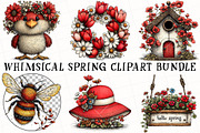 Whimsical Spring Clipart Bundle, a Seasonal Illustration by OK Design (Thumbnail 2 of 6)