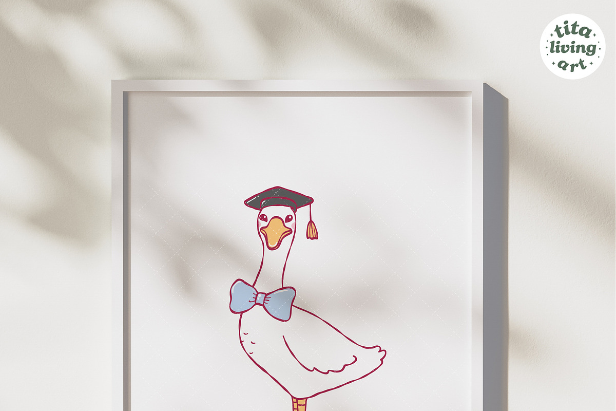 Spring Goose School Clipart, an Education Illustration by TitaLivingArt (Photo 9 of 10)