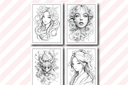 Japanese Tattoo Coloring Book, an Object Illustration by Design Home (Thumbnail 4 of 5)