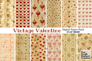 Old Vintage Valentine Heart Grudge