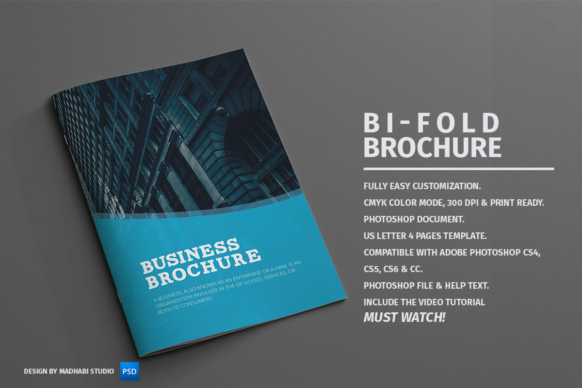 Corporate Bifold Brochure Vol 08, a Brochure Template by Madhabi Studio (Photo 2 of 5)