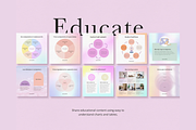 Instagram Bundle Templates: Gradient, a Templates & Theme by Sakura Digitals (Thumbnail 3 of 9)
