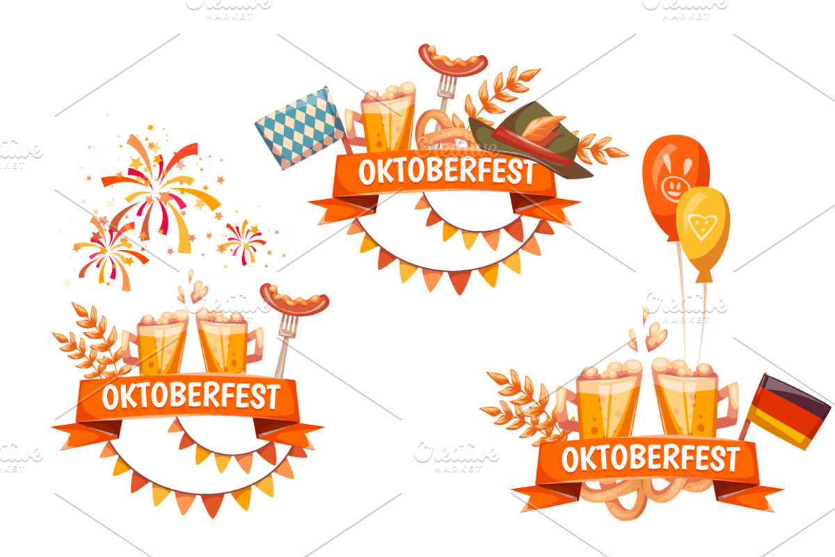 Oktoberfest banner set, a Food Illustration by Cattleya (Photo 2 of 5)